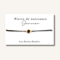 Carte Bracelet pierre de naissance mois de JANVIER