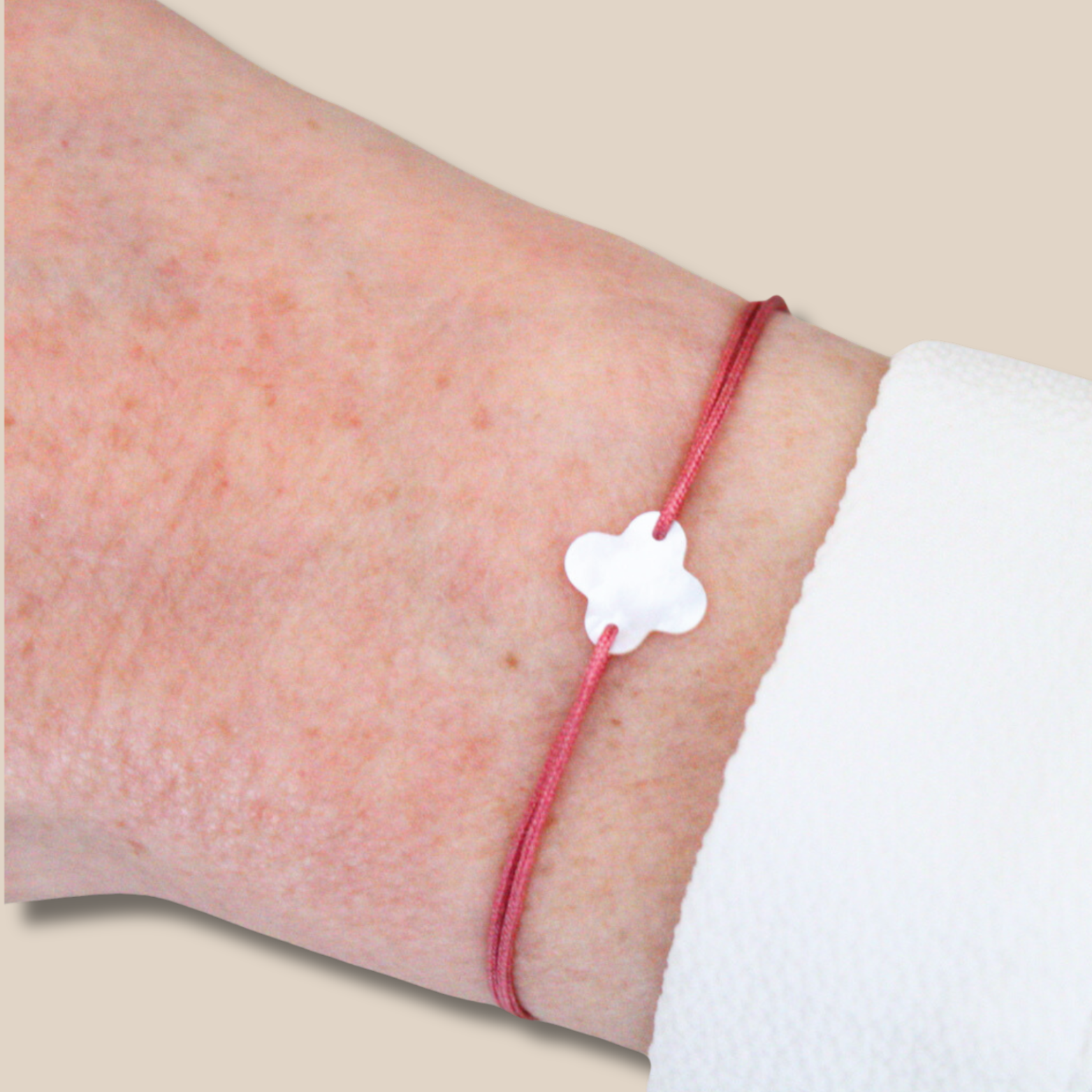 Bracelet ∙ Trèfle en nacre ∙