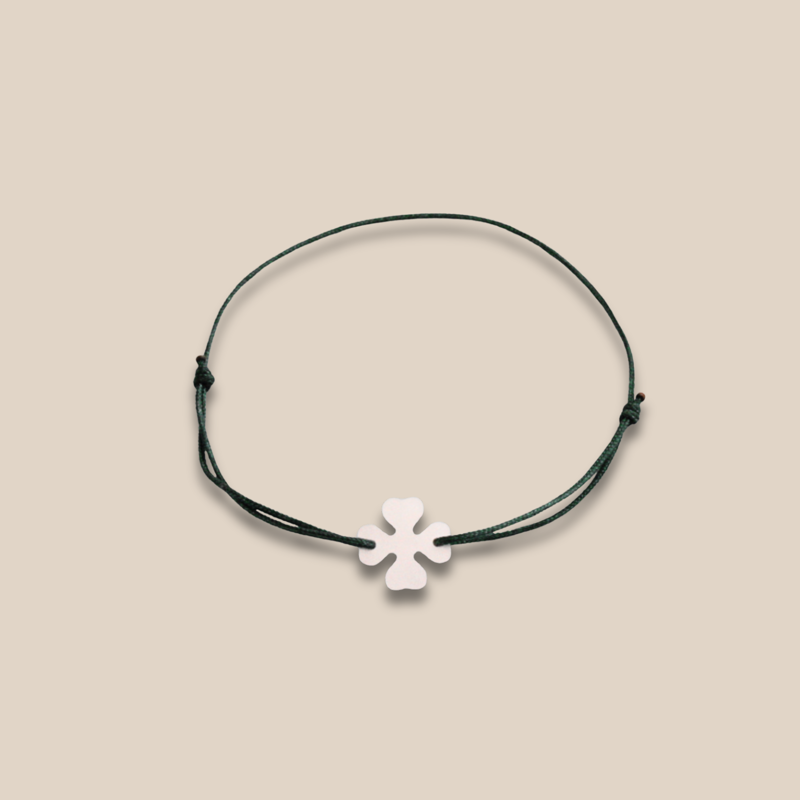 Bracelet ∙ Trèfle à quatre feuilles en nacre ∙