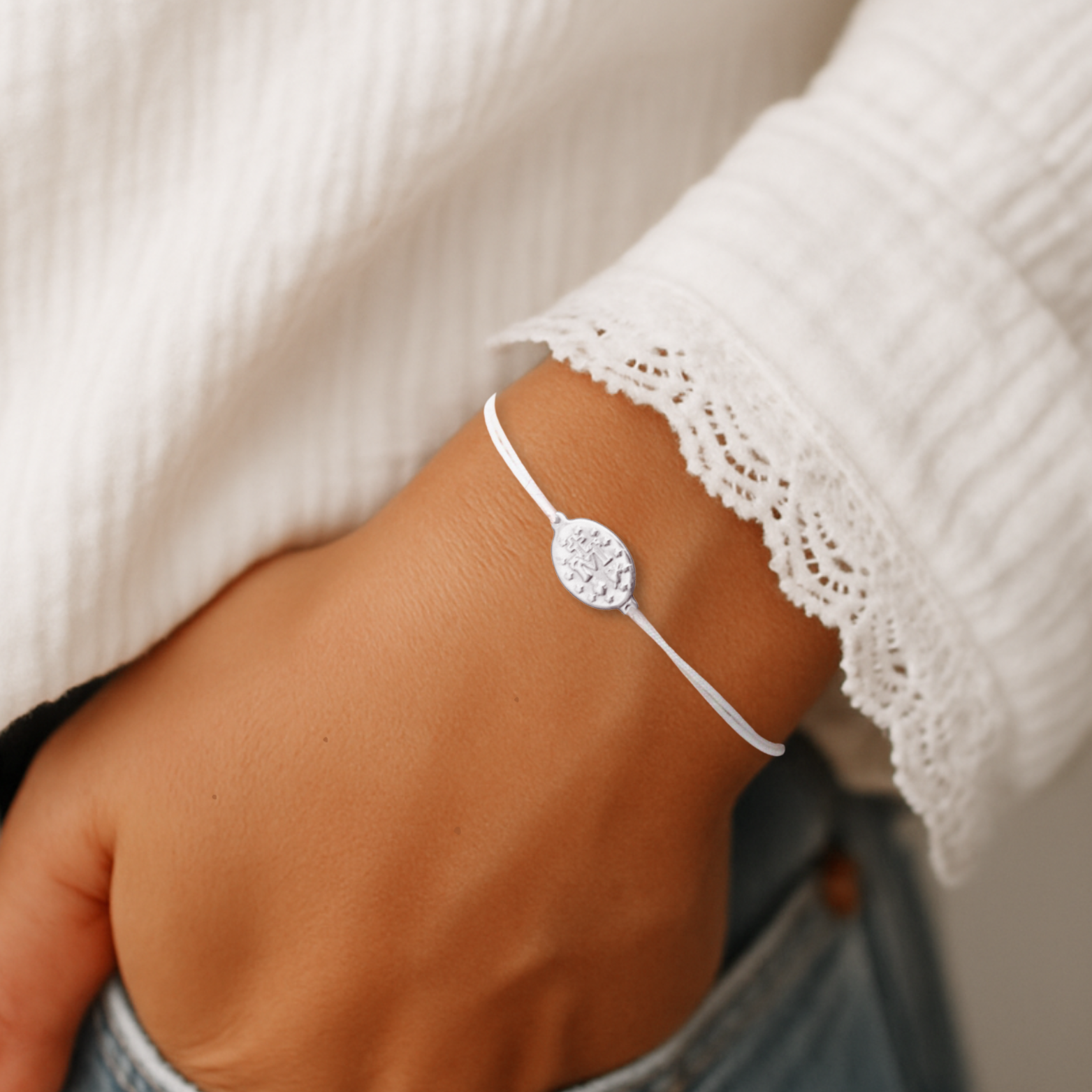 Bracelet ∙ Médaille Miraculeuse ∙ argentée