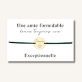 Carte Bracelet ~ Une amie formidable donne toujours une témoin exceptionnelle ~
