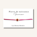 Carte Bracelet pierre de naissance mois de FEVRIER