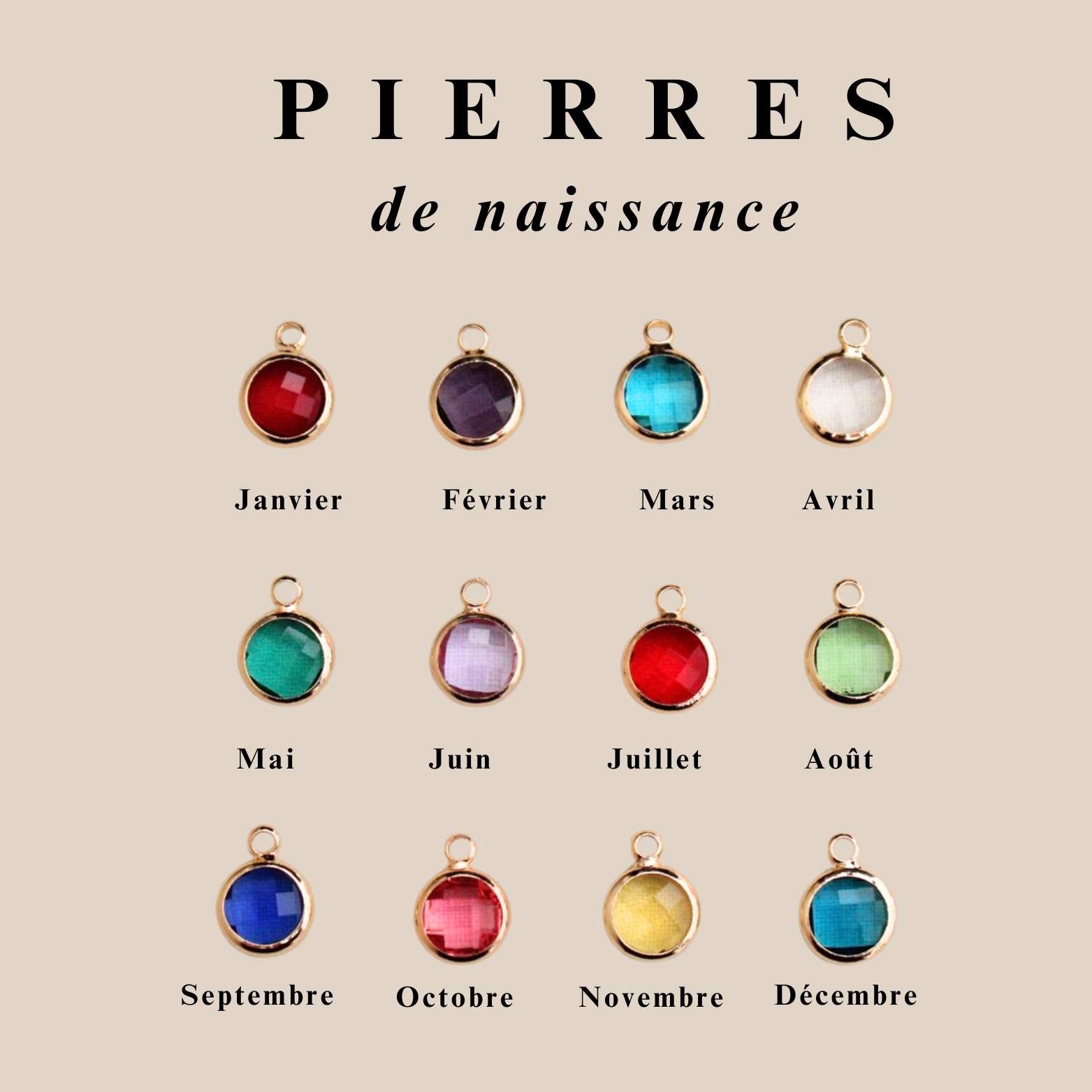 Bracelet Jonc ~ Jonc nœud personnalisé pierre de naissance ~