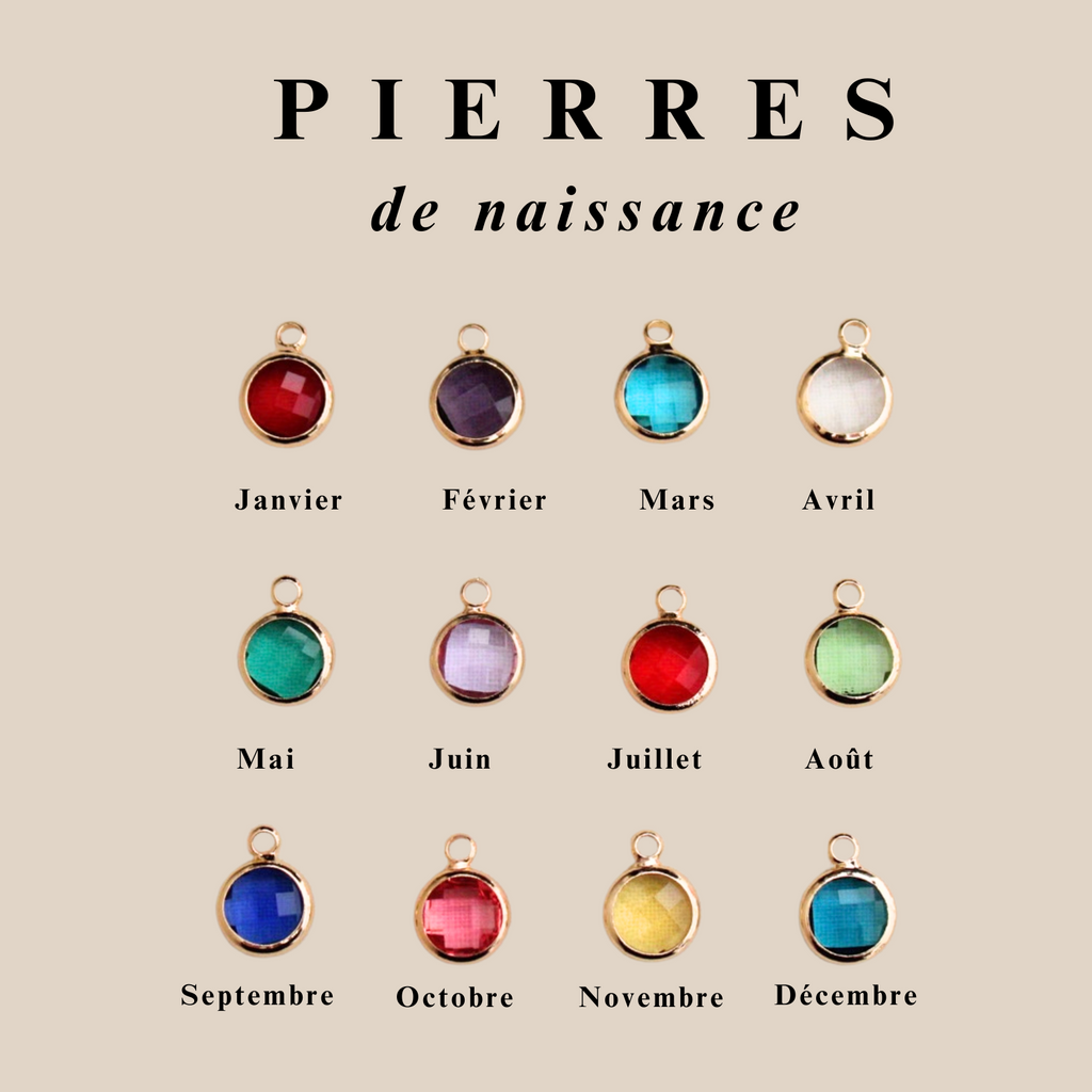 Bracelet Jonc ~ Jonc nœud personnalisé lettre diamantée et pierre de naissance ~