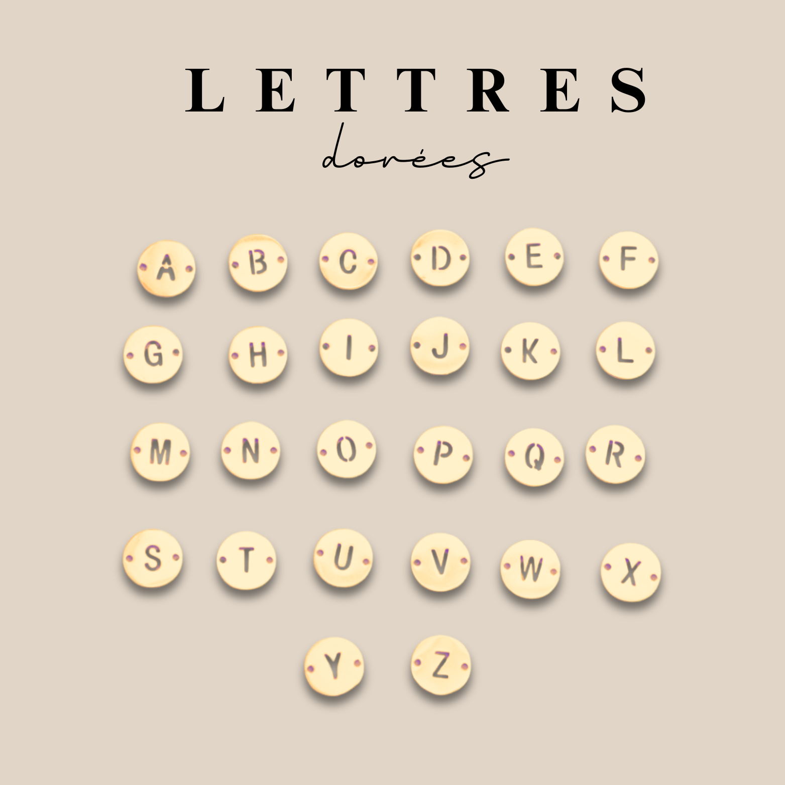 Bracelet ∙ Lettre évidée ∙