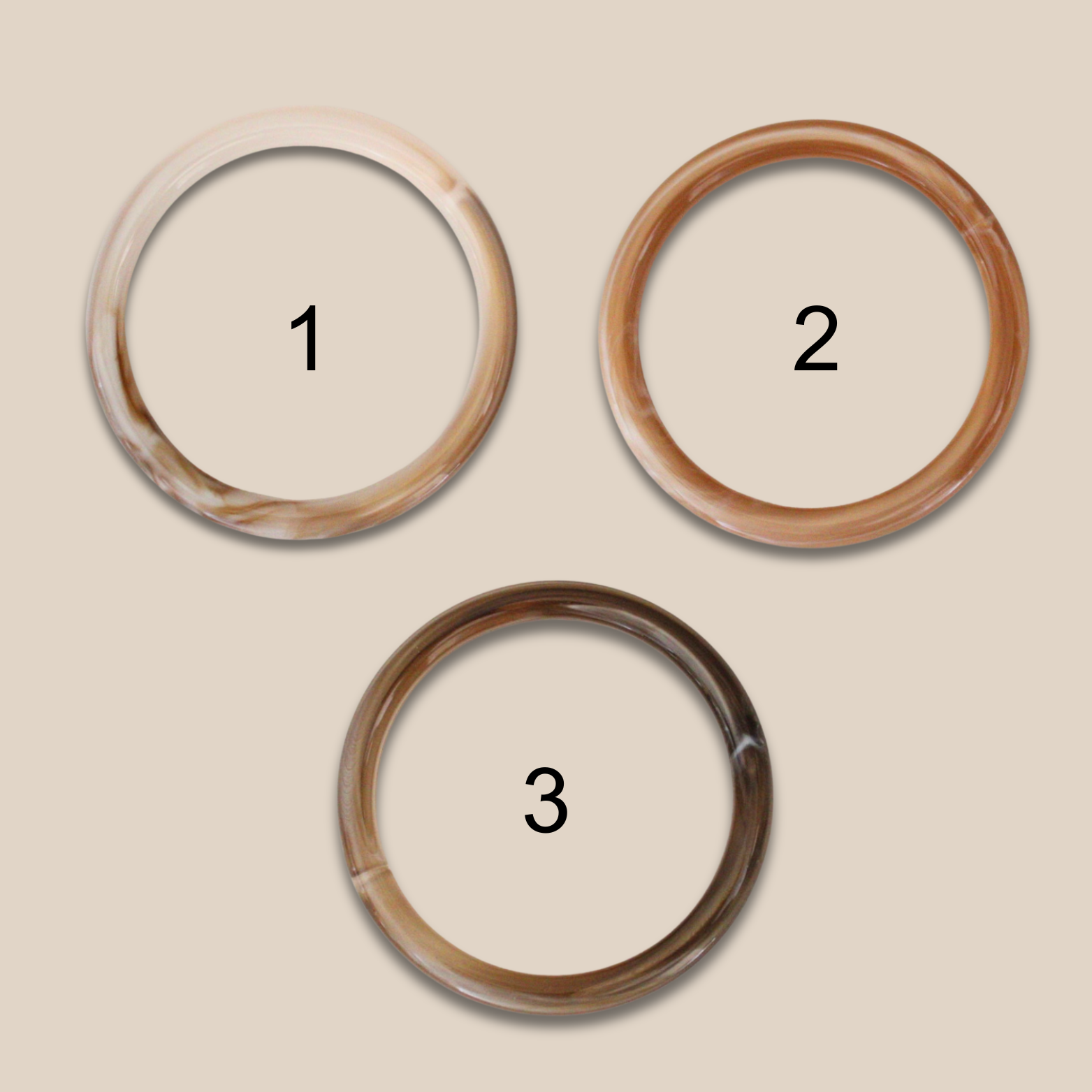 Bracelet Jonc ~ Jonc en résine acrylique ~ Large