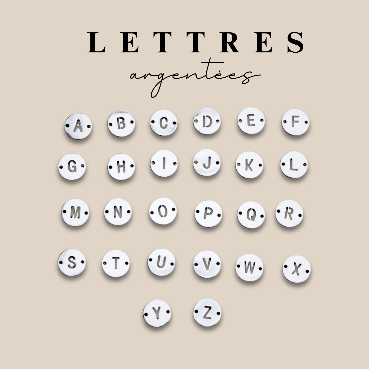 Bracelet ∙ Lettre évidée ∙