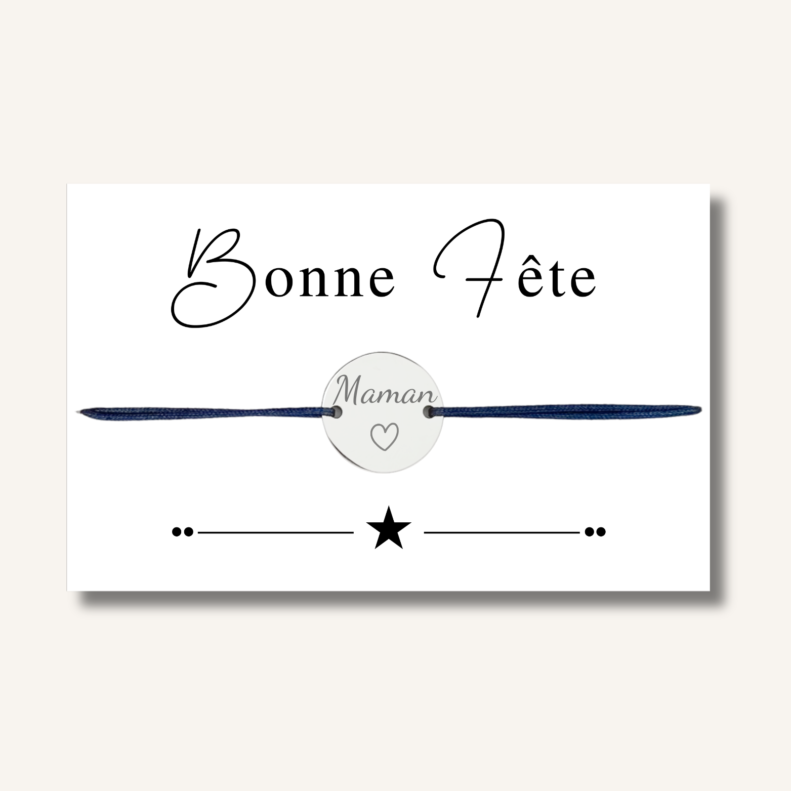 Carte Bracelet ~ Bonne fête Maman ~