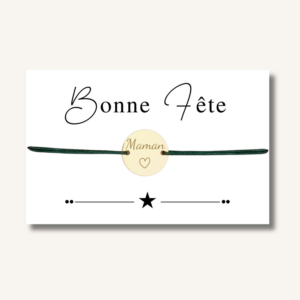 Carte Bracelet ~ Bonne fête Maman ~