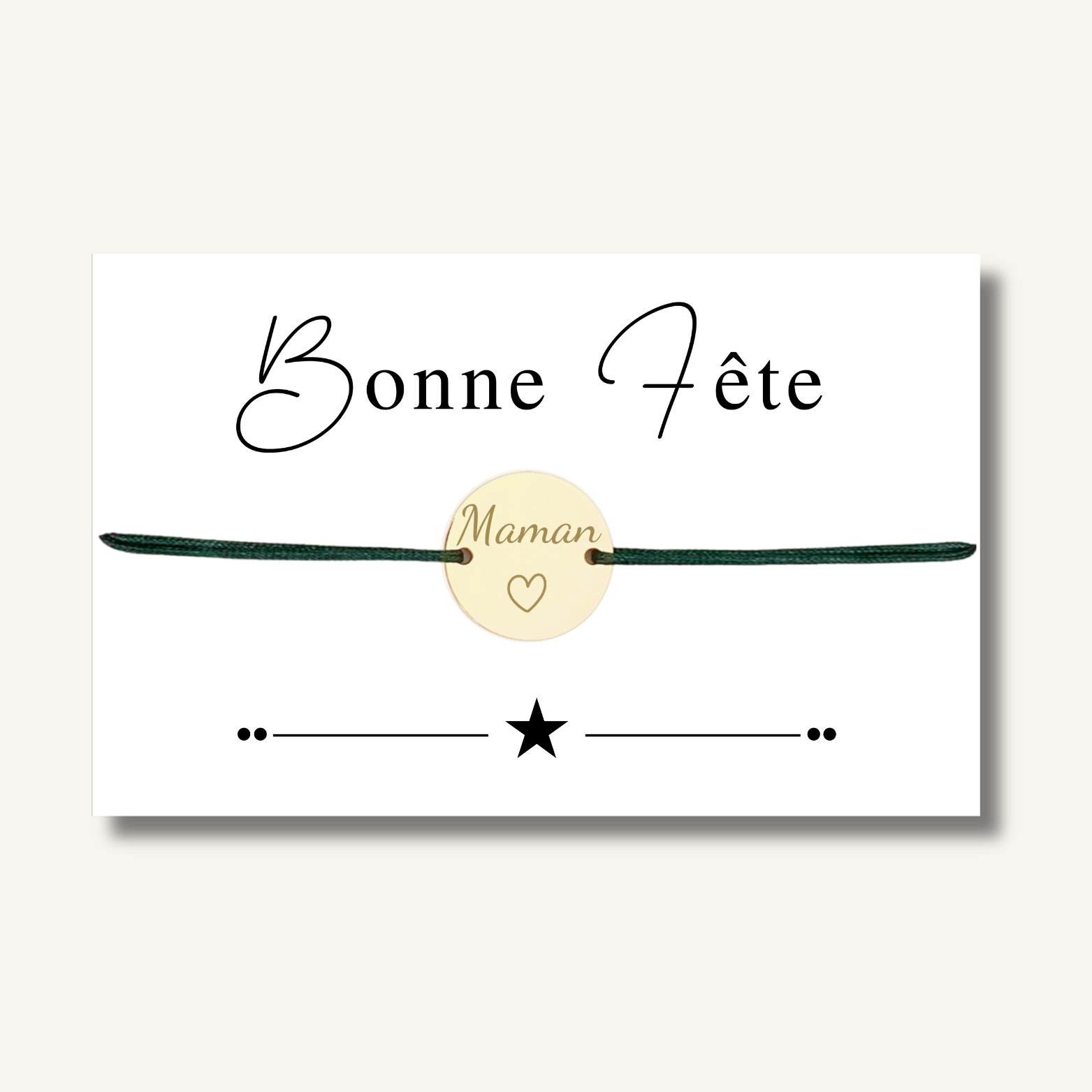 Carte Bracelet ~ Bonne fête Maman ~