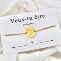Carte Bracelet "Veux-tu être ma marraine ?"